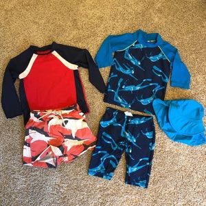 Mini Boden Toddler Boys Swim Sets 2-3 Yrs